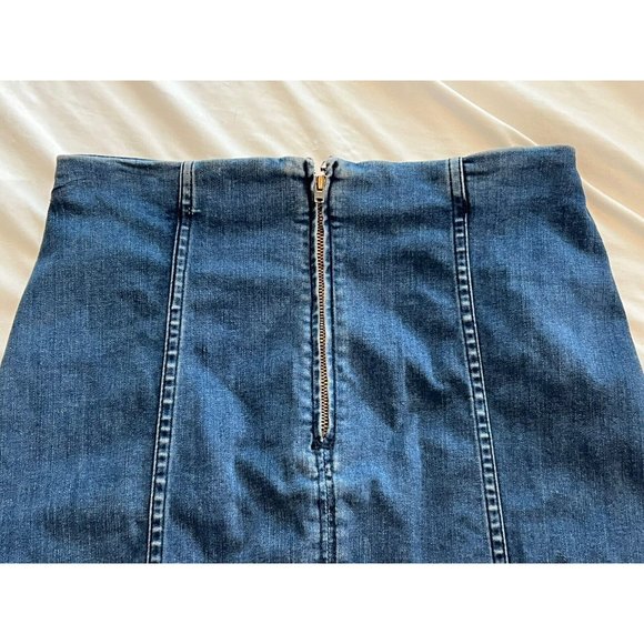 Free People Blue Denim Mini Skirt - Picture 6 of 9